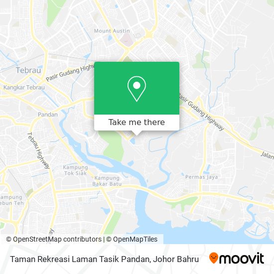 Taman Rekreasi Laman Tasik Pandan map