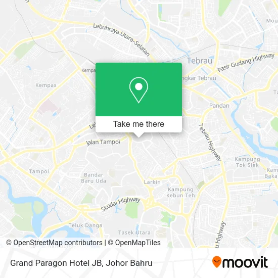 Grand Paragon Hotel JB map