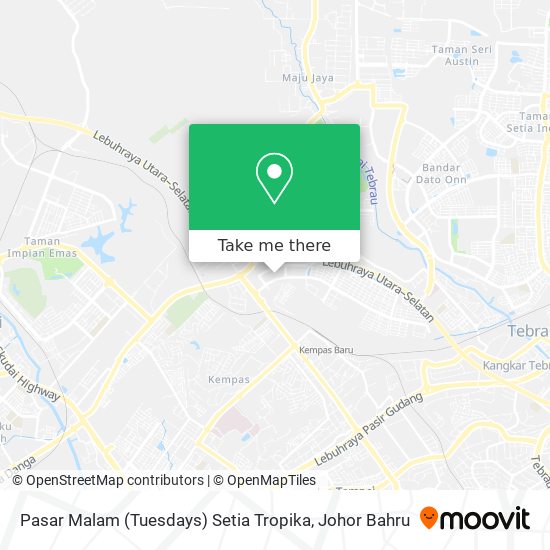 Pasar Malam (Tuesdays) Setia Tropika map