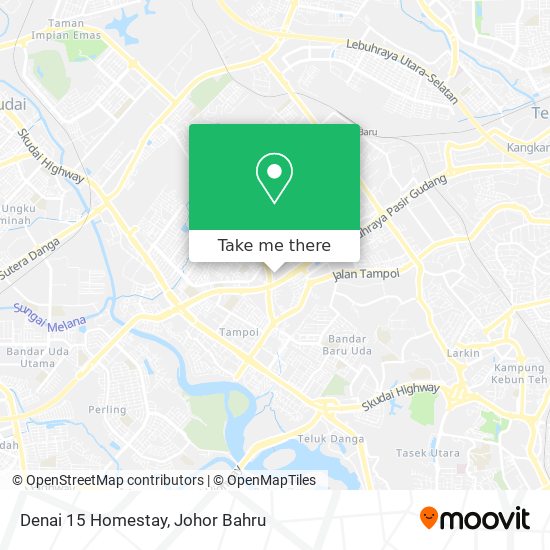 Denai 15 Homestay map