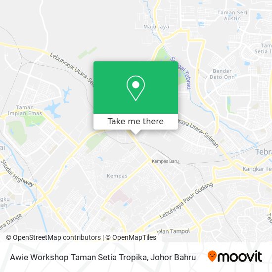 Awie Workshop Taman Setia Tropika map