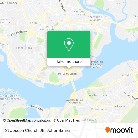 St Joseph Church JB map