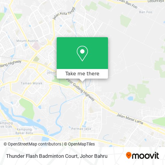 Thunder Flash Badminton Court map