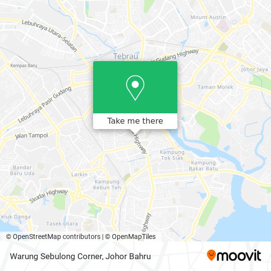 Warung Sebulong Corner map