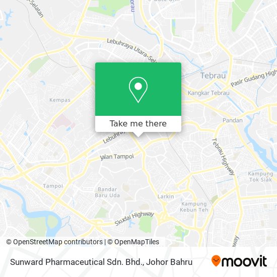 Sunward Pharmaceutical Sdn. Bhd. map