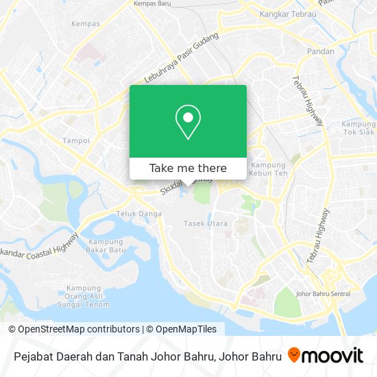 Cara Ke Pejabat Daerah Dan Tanah Johor Bahru Di Johor Baharu Menggunakan Bis Moovit