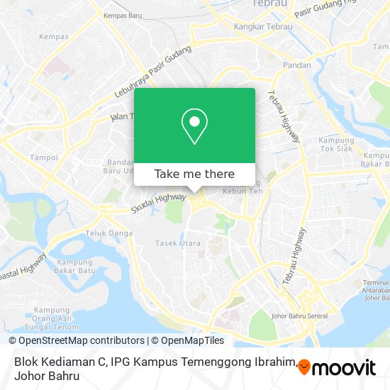 Blok Kediaman C, IPG Kampus Temenggong Ibrahim map