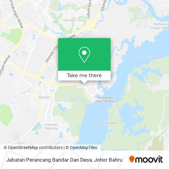 How to get to Jabatan Perancang Bandar Dan Desa in Johor Baharu by 