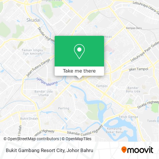 Bukit Gambang Resort City map