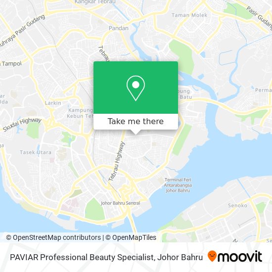 PAVIAR Professional Beauty Specialist map