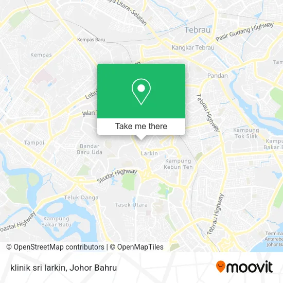 klinik sri larkin map