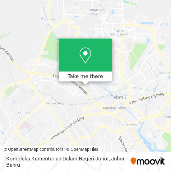 Kompleks Kementerian Dalam Negeri Johor map