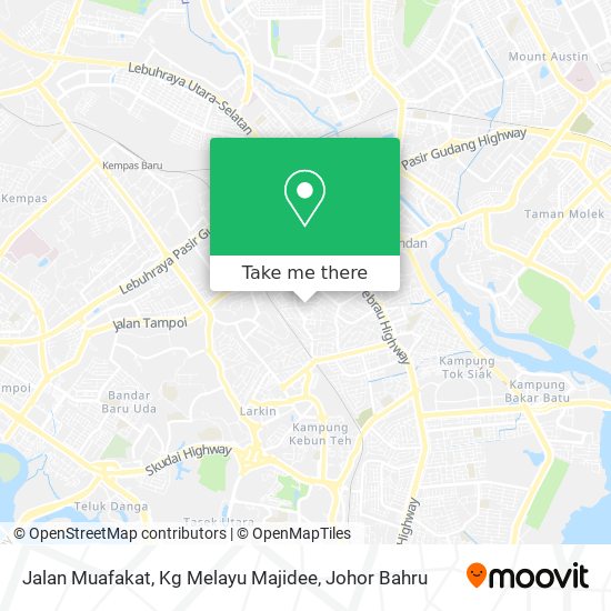 Jalan Muafakat, Kg Melayu Majidee map