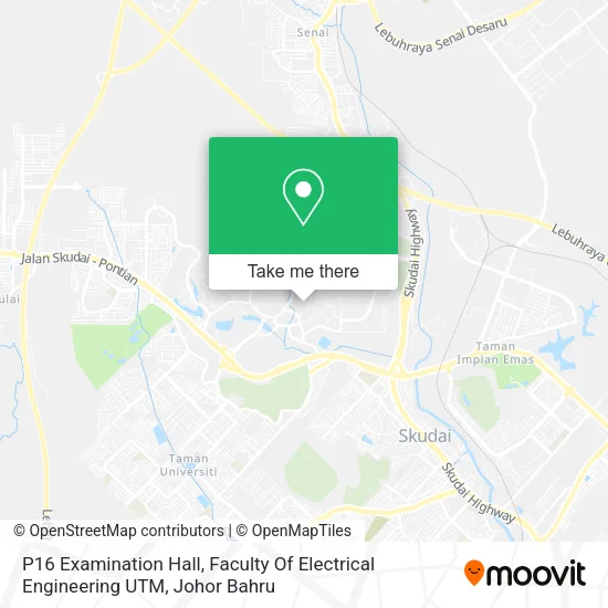 P16 Examination Hall, Faculty Of Electrical Engineering UTM map