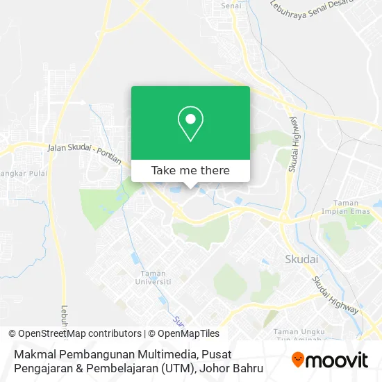 Makmal Pembangunan Multimedia, Pusat Pengajaran & Pembelajaran (UTM) map