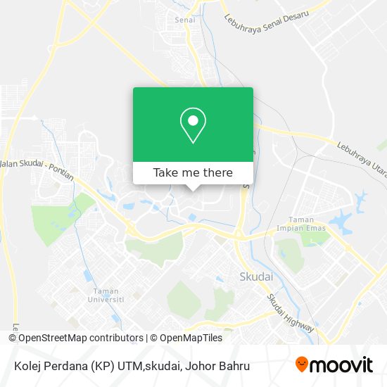 Kolej Perdana (KP) UTM,skudai map