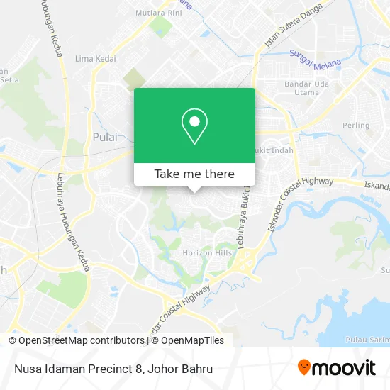 Nusa Idaman Precinct 8 map