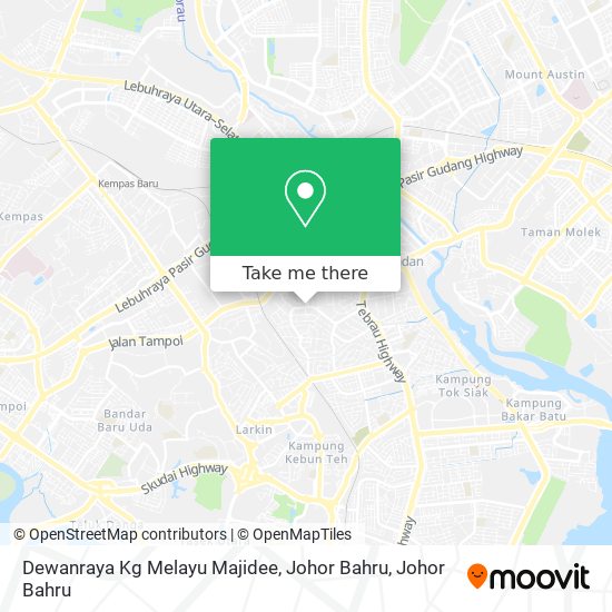 Dewanraya Kg Melayu Majidee, Johor Bahru map