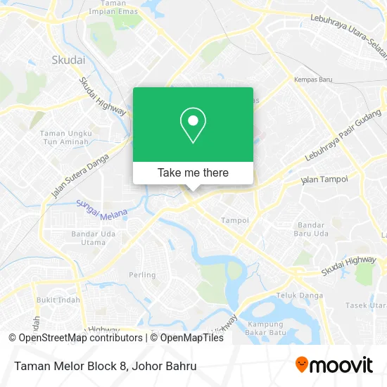 Taman Melor Block 8 map