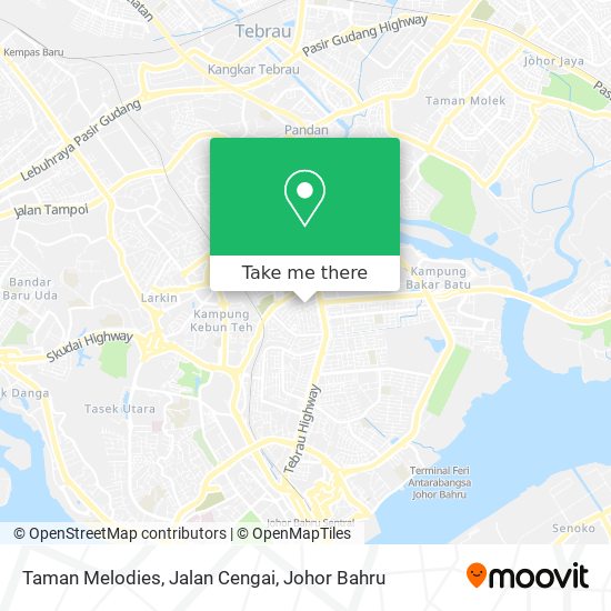 Taman Melodies, Jalan Cengai map