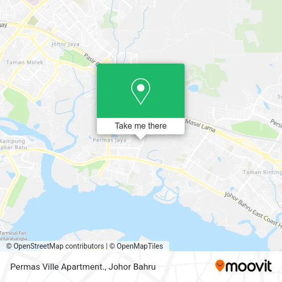 Permas Ville Apartment. map