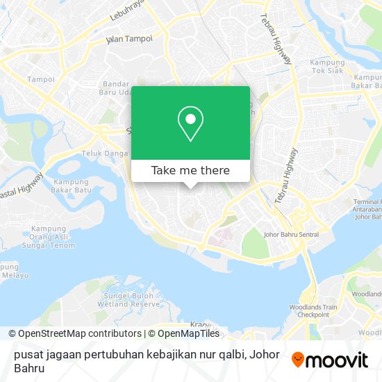 pusat jagaan pertubuhan kebajikan nur qalbi map