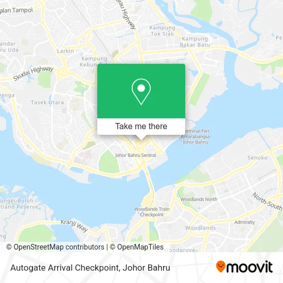 Autogate Arrival Checkpoint map