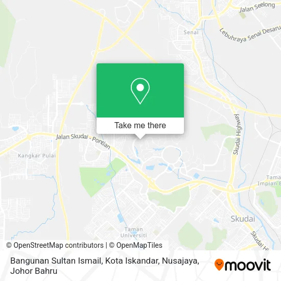 Bangunan Sultan Ismail, Kota Iskandar, Nusajaya map