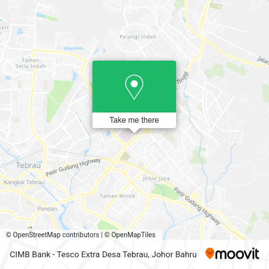 CIMB Bank - Tesco Extra Desa Tebrau map