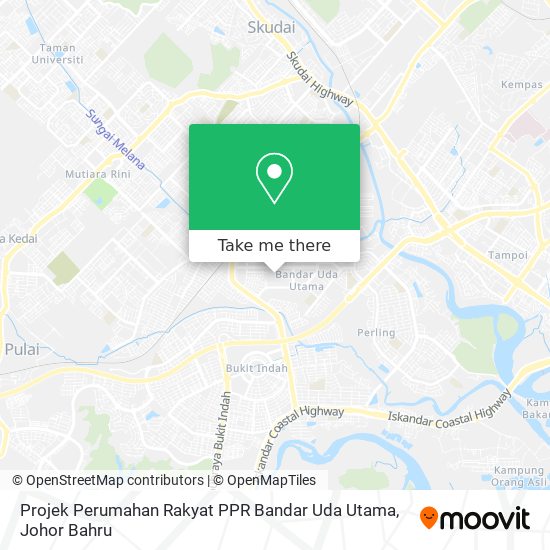 Projek Perumahan Rakyat PPR Bandar Uda Utama map