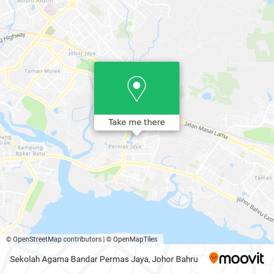 Sekolah Agama Bandar Permas Jaya map