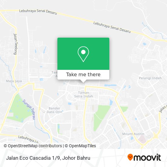 Jalan Eco Cascadia 1/9 map