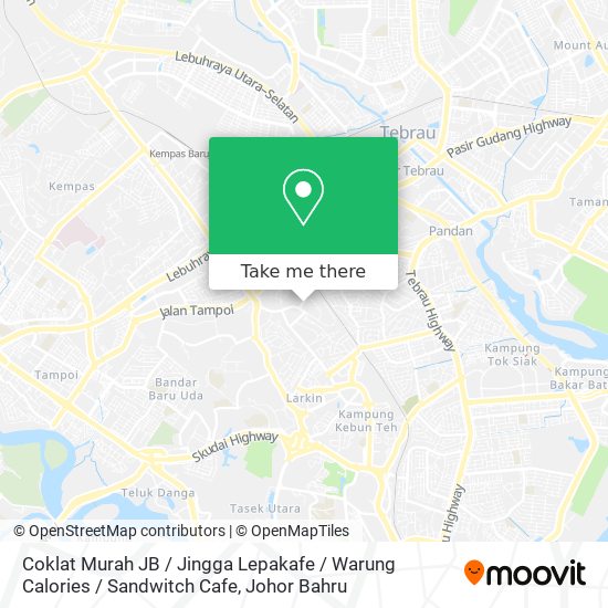 Coklat Murah JB / Jingga Lepakafe / Warung Calories / Sandwitch Cafe map