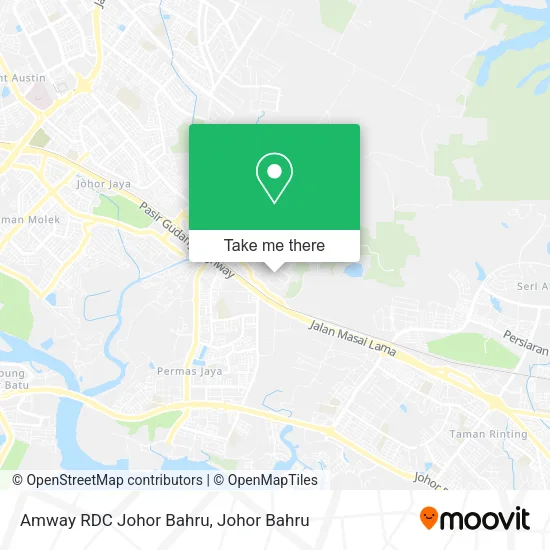 Amway RDC Johor Bahru map