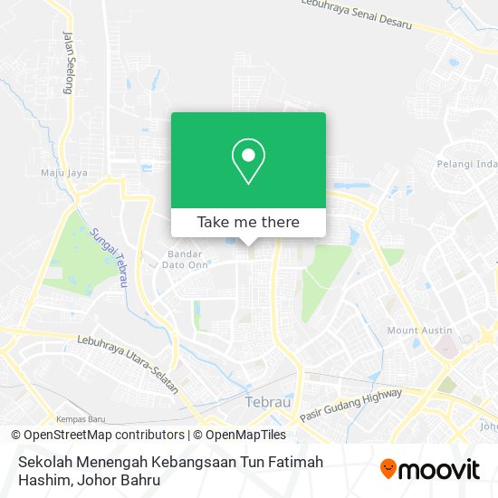 Sekolah Menengah Kebangsaan Tun Fatimah Hashim map