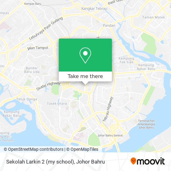 Sekolah Larkin 2 (my school) map