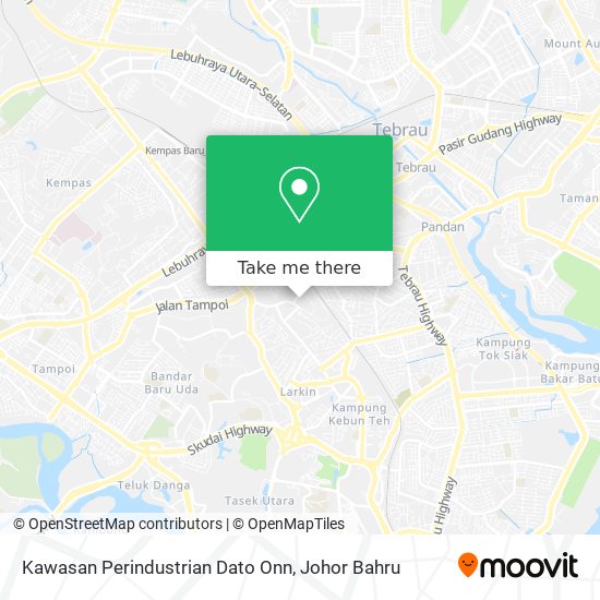 Kawasan Perindustrian Dato Onn map