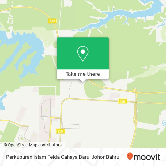Perkuburan Islam Felda Cahaya Baru map