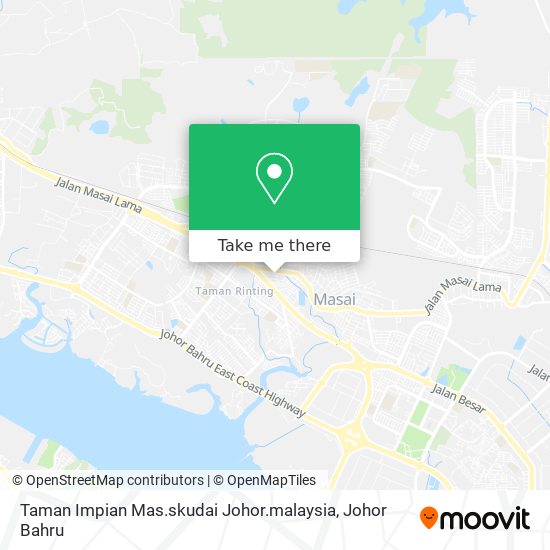 Taman Impian Mas.skudai Johor.malaysia map
