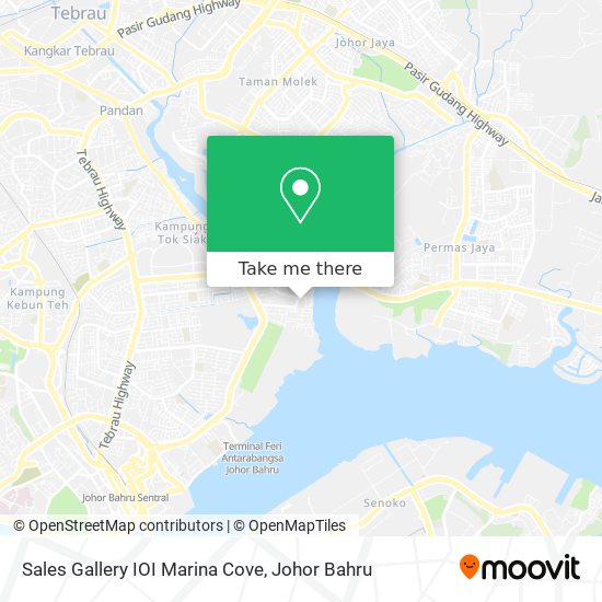 Sales Gallery IOI Marina Cove map