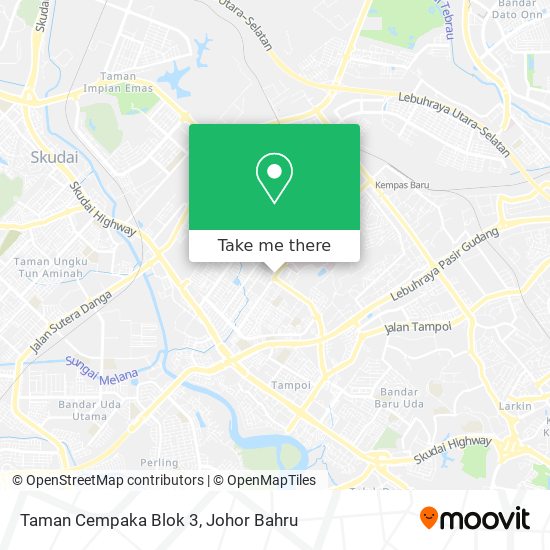 Taman Cempaka Blok 3 map