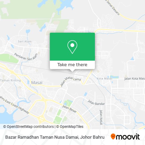 Bazar Ramadhan Taman Nusa Damai map