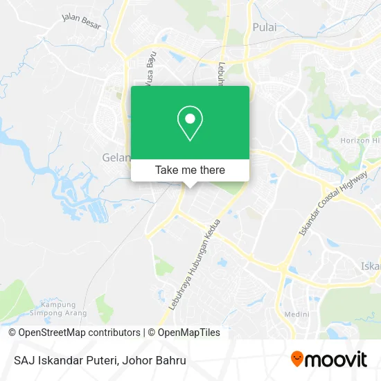 SAJ Iskandar Puteri map