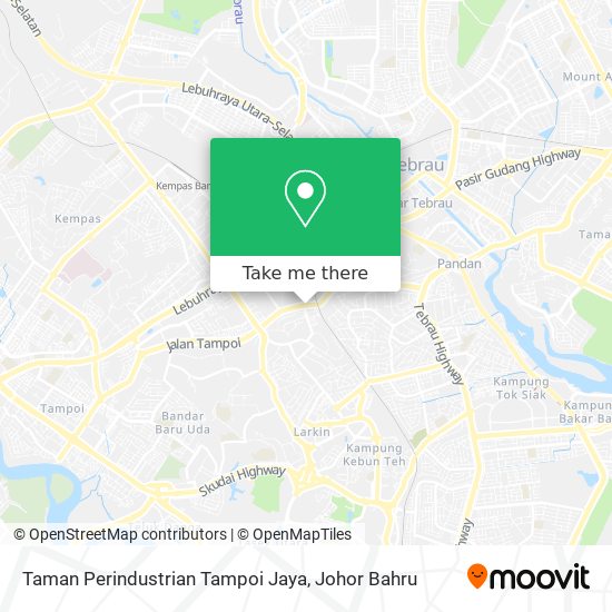 Taman Perindustrian Tampoi Jaya map