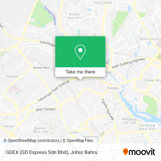 GDEX (GD Express Sdn Bhd) map