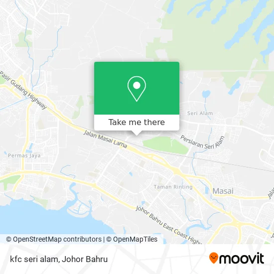 kfc seri alam map