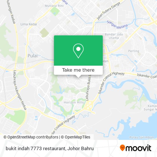 bukit indah 7773 restaurant map