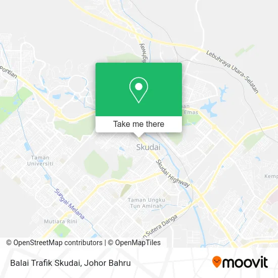 Balai Trafik Skudai map