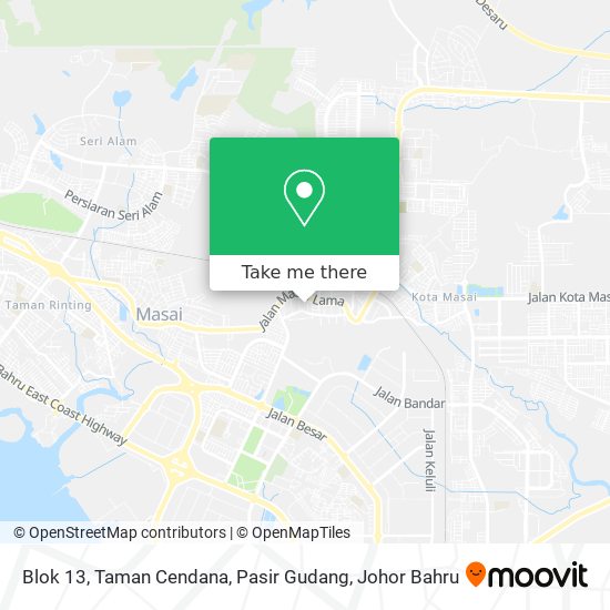 Blok 13, Taman Cendana, Pasir Gudang map