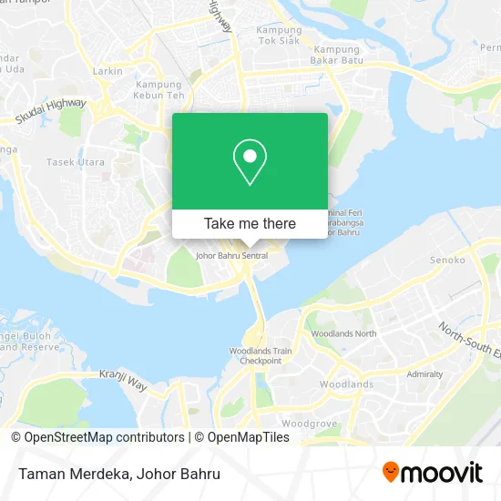 Taman Merdeka map